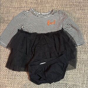 Carter's Black and White dress with bloomers